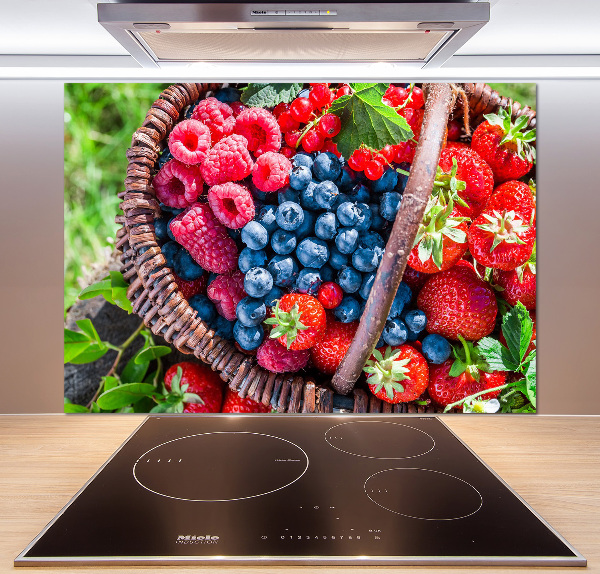 Panel lacobel Kosz owoców leśnych