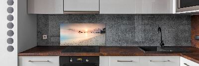 Glazen achterwand keuken Strand van de Malediven