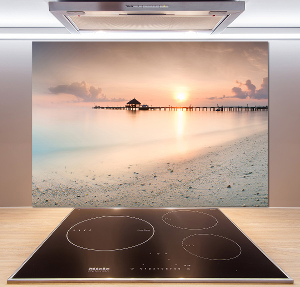 Panel do kuchni Plaża Malediwy