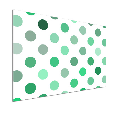 Panel do kuchni Zielone kropki