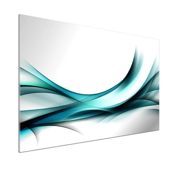 Spatscherm keuken Abstracte golven