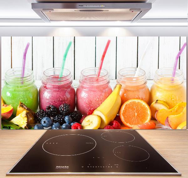 Glazen achterwand keuken Fruitcocktails