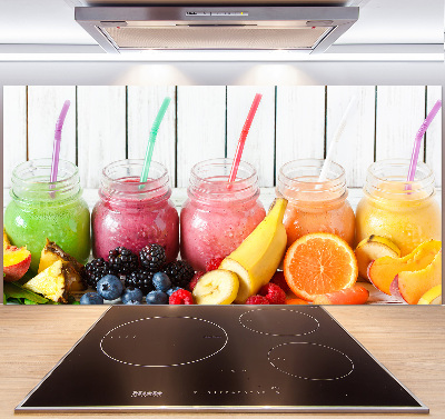 Glazen achterwand keuken Fruitcocktails