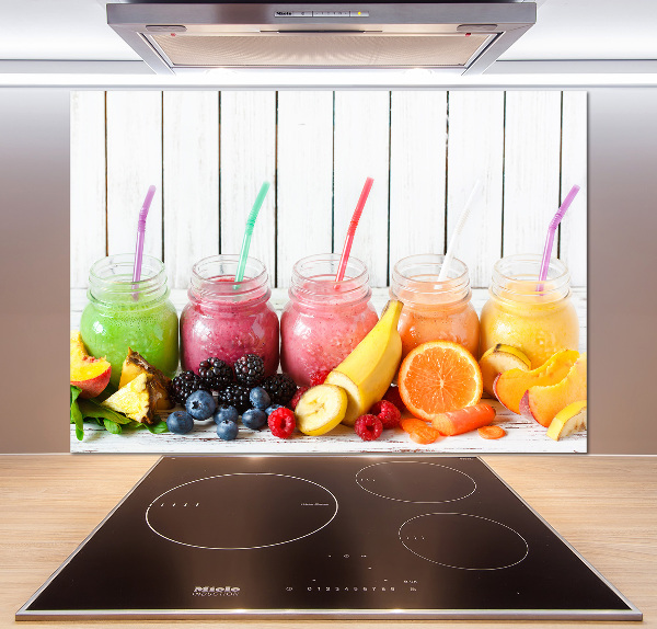 Glazen achterwand keuken Fruitcocktails