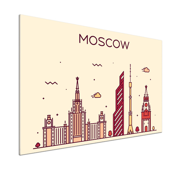 Panel do kuchni Moskwa budynki