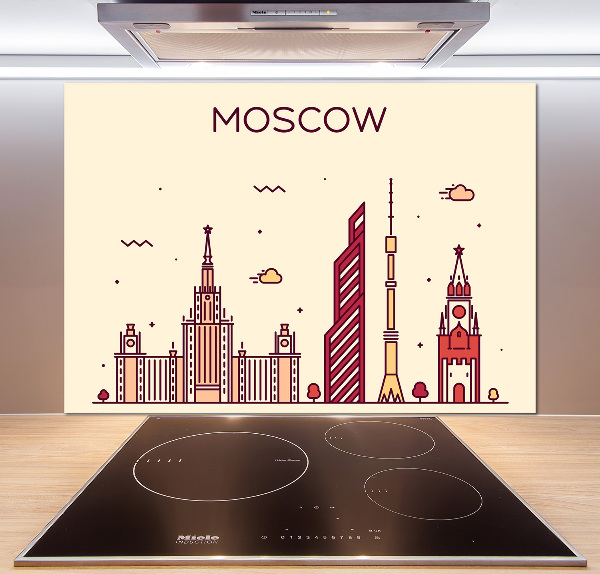 Panel do kuchni Moskwa budynki