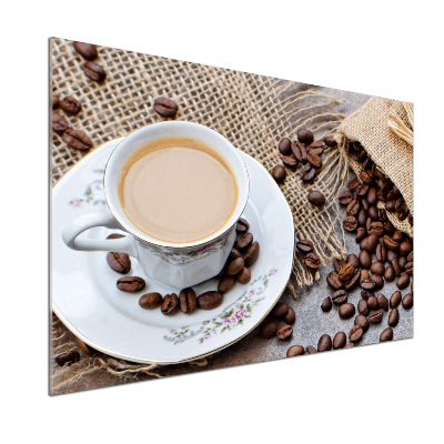 Achterwand keuken Koffie met melk