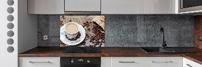 Achterwand keuken Koffie met melk