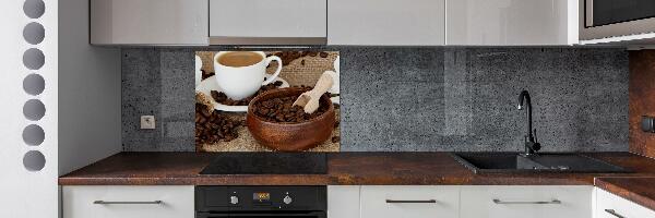 Spatscherm keuken Koffie met melk