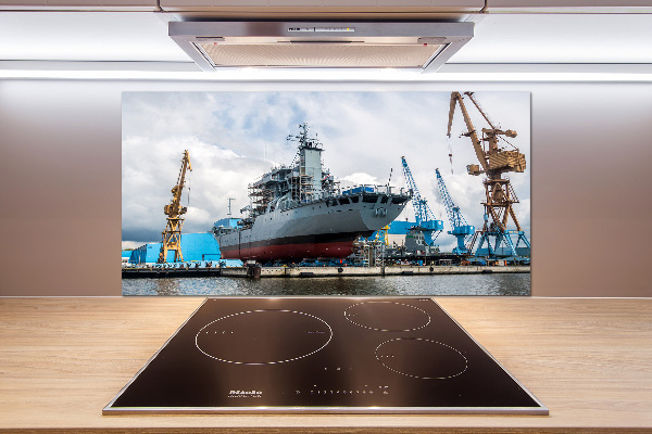 Panel do kuchni Stocznia statek