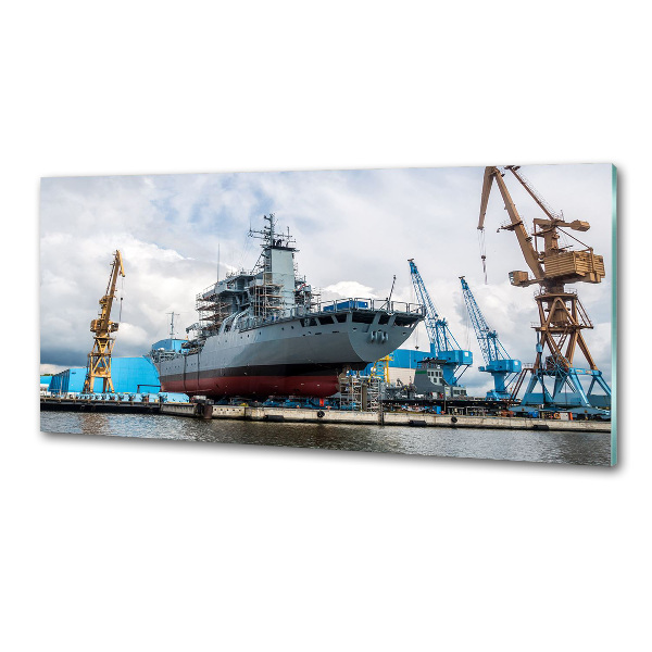 Panel do kuchni Stocznia statek