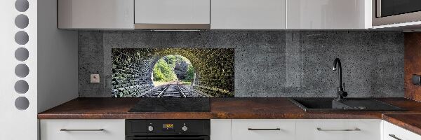 Spatscherm keuken Spoorwegtunnel