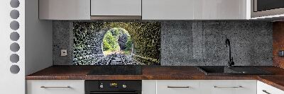 Spatscherm keuken Spoorwegtunnel
