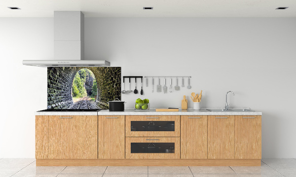Spatscherm keuken Spoorwegtunnel