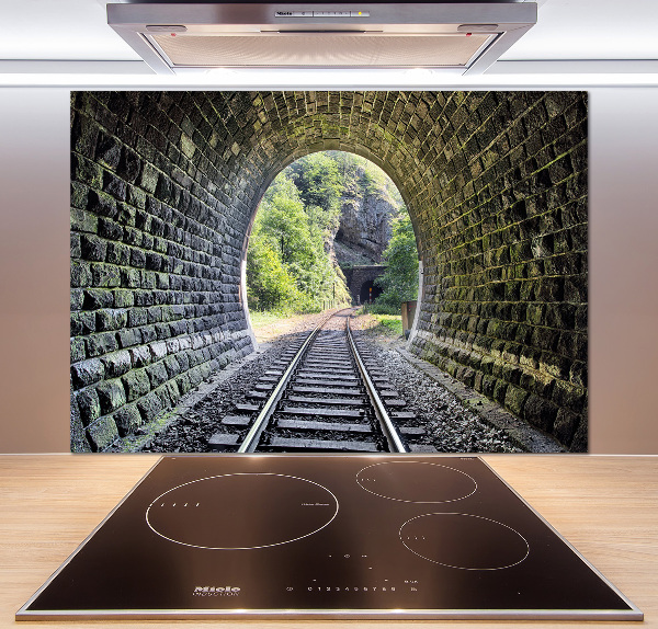 Spatscherm keuken Spoorwegtunnel