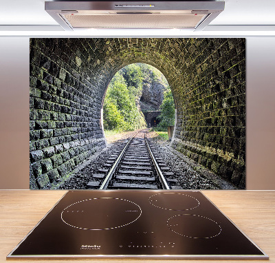 Spatscherm keuken Spoorwegtunnel