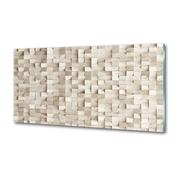 Panel do kuchni Drewniane kostki