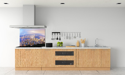 Spatplaat keuken Panorama van Hongkong