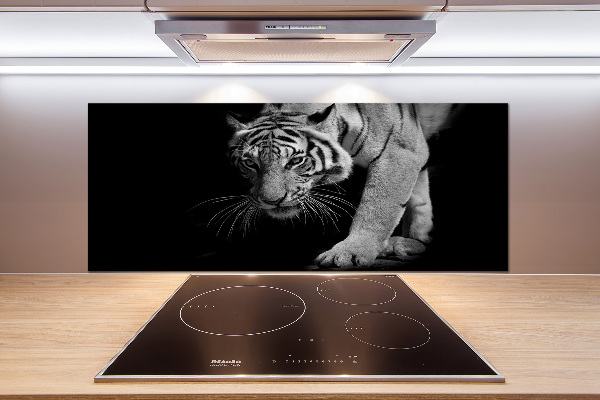 Panel szklany do kuchni Tygrys