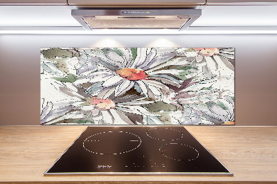 Spatscherm keuken Kamille