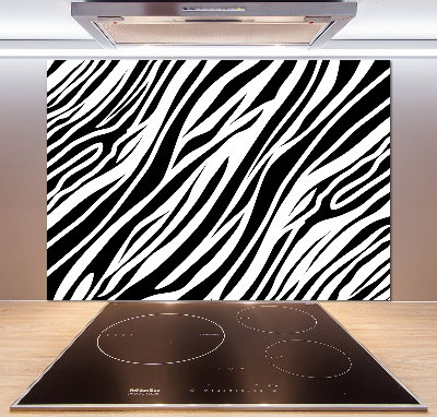 Spatplaat keuken Zebra-achtergrond