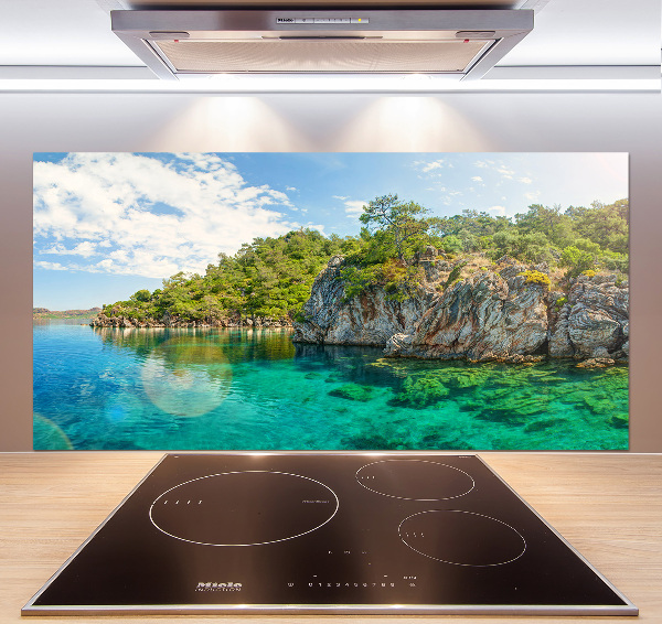 Panel do kuchni Błękitna laguna