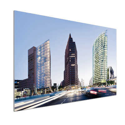 Spatscherm keuken Wolkenkrabbers