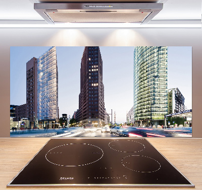 Spatscherm keuken Wolkenkrabbers