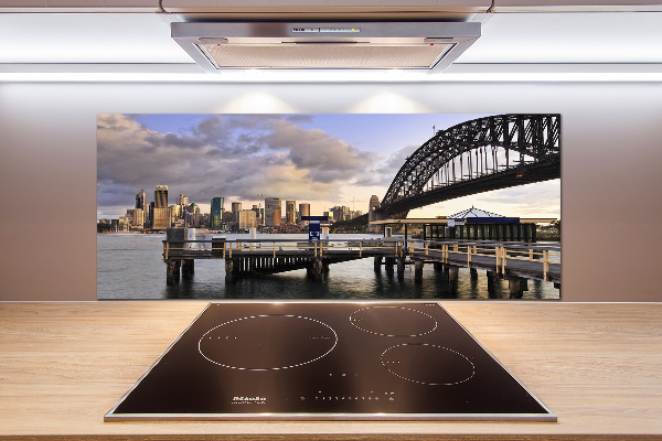 Glazen achterwand keuken Sydney Bridge