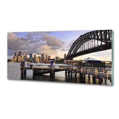 Glazen achterwand keuken Sydney Bridge