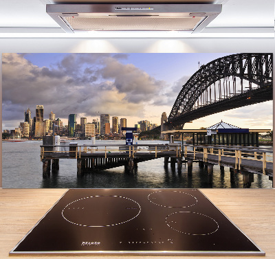 Glazen achterwand keuken Sydney Bridge
