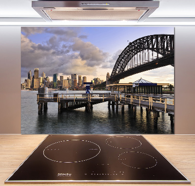 Glazen achterwand keuken Sydney Bridge