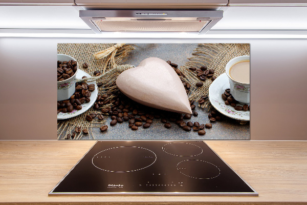 Spatscherm keuken Koffie met melk