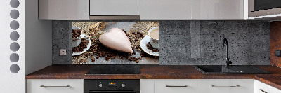 Spatscherm keuken Koffie met melk