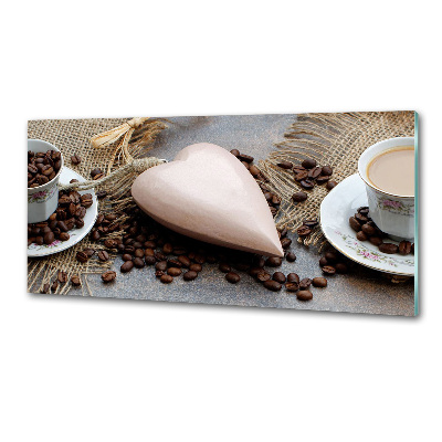 Spatscherm keuken Koffie met melk