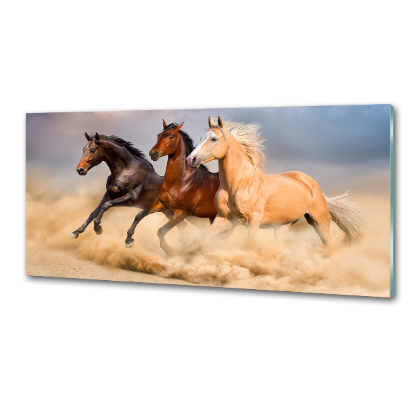Panel do kuchni Konie w galopie