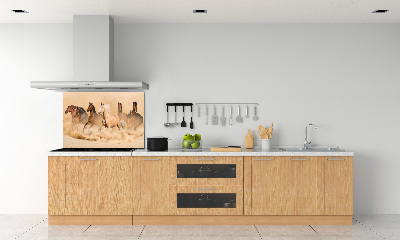 Spatplaat keuken Woestijnpaarden