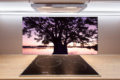 Panel do kuchni Drzewo i jezioro