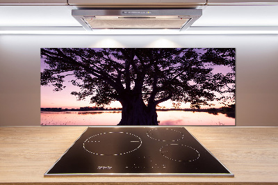 Panel do kuchni Drzewo i jezioro