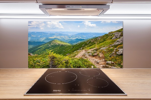 Achterwand keuken Groene heuvels