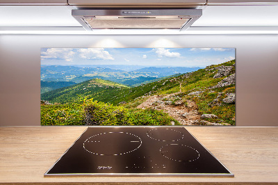 Achterwand keuken Groene heuvels