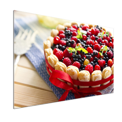Panel do kuchni Ciasto owoce leśne