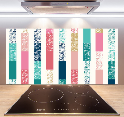 Achterwand keuken Kleurrijke strepen