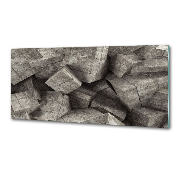 Panel do kuchni Betonowe sześciany