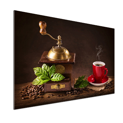 Spatplaat keuken Koffie en koffiemolen