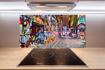 Panel do kuchni Kolorowe graffiti