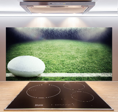 Glazen achterwand keuken Rugbybal