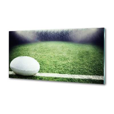 Glazen achterwand keuken Rugbybal
