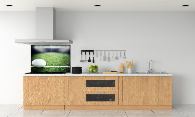 Glazen achterwand keuken Rugbybal