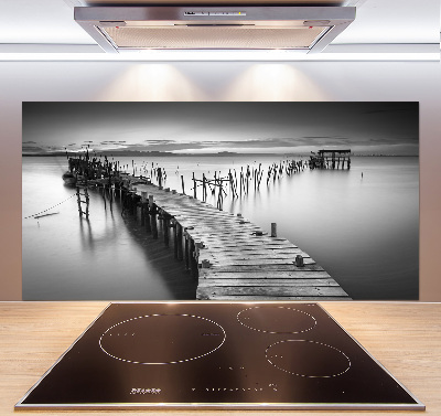 Panel do kuchni Drewniane molo